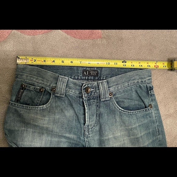 Armani Jeans Low Rise Lighter Wash Size 27 - Excellent - Picture 12 of 12